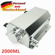 Universal 2L Motoröl Catch kann Tank Reservoir Aluminium Poliert Ölfangtank DHL
