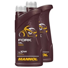 Gabel Öl 2x 1 Liter MANNOL 10W für Aprilia Honda Kawasaki Suzuki Triumph Yamaha