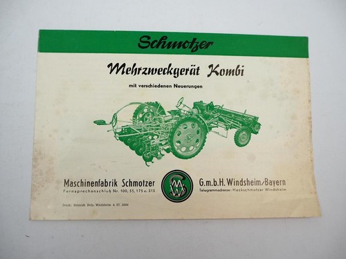 Original prospekt schmotzer - original,