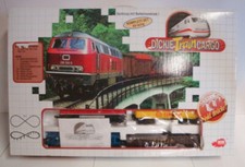 Vintage DICKIE TRAIN CARGO Eisenbahn inkl. Brücke Zug Wagoons Schienen Batterie