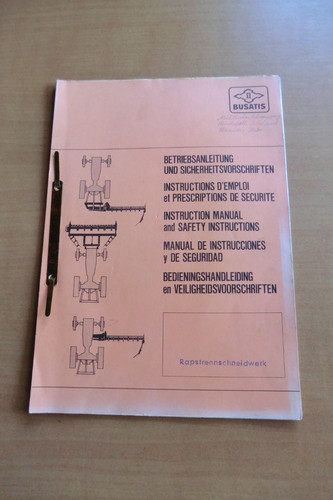 Betriebsanleitung anbau - betriebsanleitung,