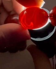 cherry amber bakelite faturan collier XXL 125 grams