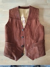 Lederweste Herren , mittelbraun, Größe 44,  wenig getragen