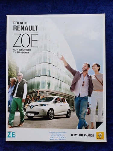 Renault zoe prospekt 2013 - renault,