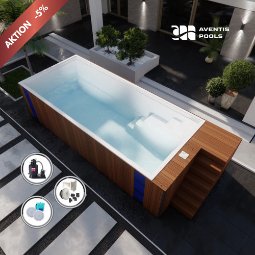 Freistehender pool 7 - pool, 6