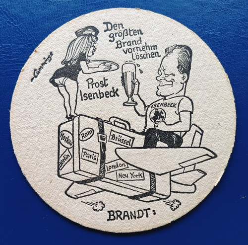 Bierdeckel brauerei isenbeck - bierdeckel,