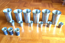 15x Zinnbecher: 6x Becher, 9x