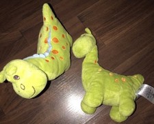 1Stück-H&M Stofftier Kuscheltier Schmusetier Plüschtier Dino Giraffe Grün Orange
