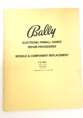 Bally electronic pinball - bally,