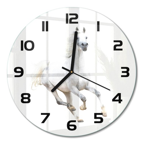 Runde glas wanduhr glasuhr - runde, glas-wanduhr