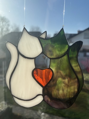 Tiffany glas katzen - glas,,
