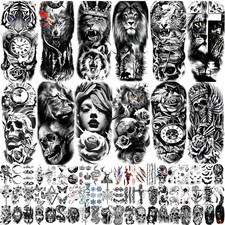 72 Sheets Temporary Tattoo for