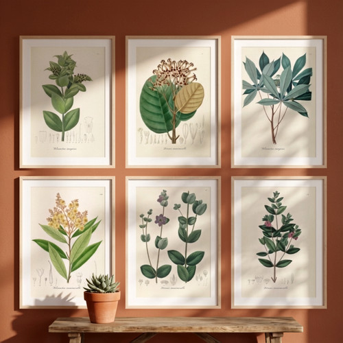 6er set vintage floral - ⁠6er,