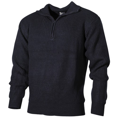 Pullover troyer blau mit - "troyer",, blau,