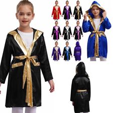 DE iEFiEL Kinder Jungen Boxer Kleidung Boxmantel Kickboxer Boxing Kleidung Jacke
