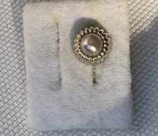 VERSACE Ohrstecker |Einzelstück mit Perle |Vintage Gold Damen |Hochzeit