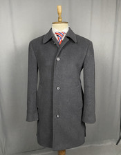 Lauren Ralph Lauren Herren Wollmantel Grau Größe 40R