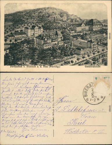 Ansichtskarte biberach der - ansichtskarte,