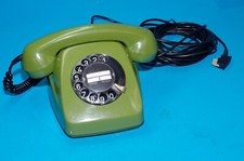 Fernmelde Tischapparat FeTAp 611-2 grün der DBP mit TAE Stecker 3 m Anschlusska.