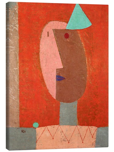Leinwandbild clown paul klee - leinwandbild,