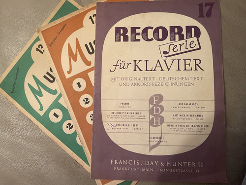 Vintage notenhefte für - notenhefte,