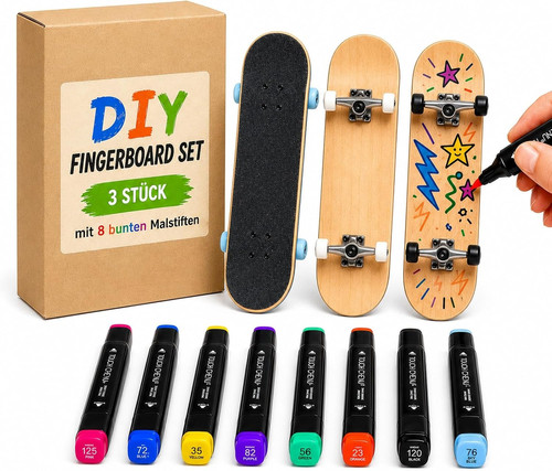 Finger skateboard set 3er - skateboard,