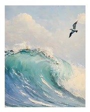 Ozeanwelle und M�we