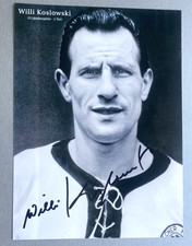 WILLI KOSLOWSKI  (†2024) 3 DFB-LS WM 1962 signed Foto 20x30 Autogramm