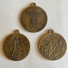 3 Medaillen Trimm Spiele Wandern 1798 Radfahren 1888 Schwimmen 1870 Deutschland