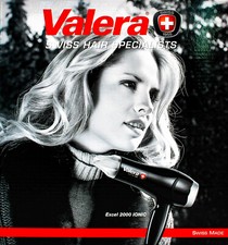 Valera Haartrockner Excel 2000 Ionic schwarz 561.08/I  GEHÄUSE ZERKRATZT