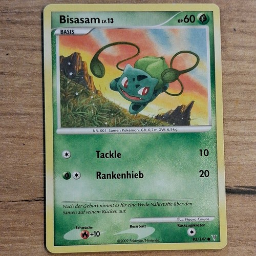 Pokemon karte bisasam lv 13 - karte,