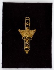 Orginal Abzeichen Dänemark Militär Artillerie Regiment für Offiziere Handgestick