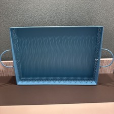 Metalltablett / Dekotablett/ Türkis