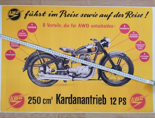 Simson awo 425 touren poster - simson,