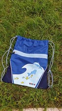 Sportbeutel Turnbeutel Tasche Delphin Blau Jako-o, Niedlich!