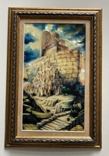 Perlmutt-Bild. "Heilige Stadt