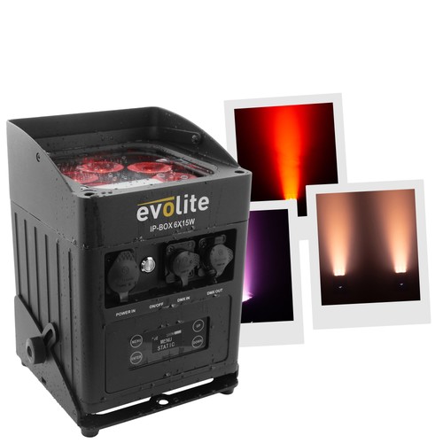Evolite box 6x15w - ip-box, akku