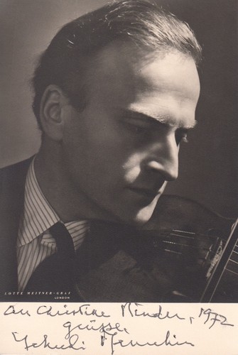 Yehudi menuhin 9x14 cm - yehudi, ca.