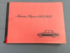 Alfa Romeo Giulia Nuova Super 1300 1600 Bedienungsanleitung Handbuch gebraucht
