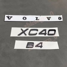 Für Volvo XC40 B4 Schriftzug Embleme Aufkleber Logo Flache Badge Schwarz Glänz