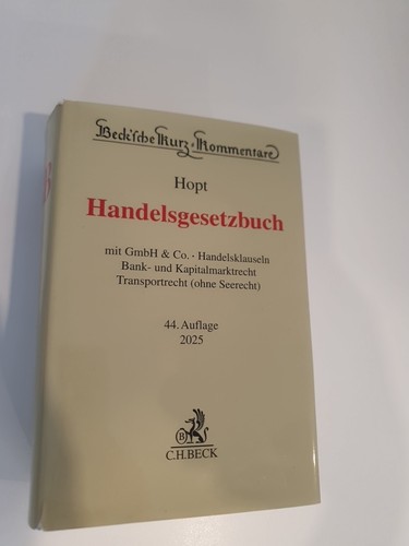 Hopt handelsgesetzbuch - hopt,,