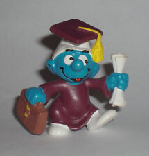 20130 Gelehrter Schlumpf 4.A (GIAN&DAVI) Robe rotbraun - gelber Punkt - Schleich