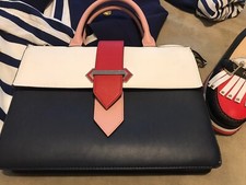 VALENTINO Tasche Crossover Schultertasche Blau/Rot/Weiß/Rosa Blogger Vintage