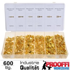 600-tlg Kabelschuhe KFZ Flach