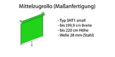 Sichtschutz Verdunkelung Thermo Schnapprollo Springrollo Mittelzugrollo nach Maß