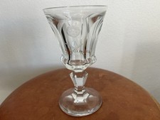 Antiker Freimaurer-Kelch / Pokal aus Kristallglas mit Gravuren (ca. 1880–1889) 