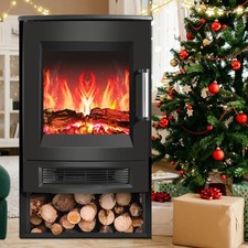 Elektrokamin Elektrischer Heizofen Flammen Fernbedienung Timer LED Kamin Heizung