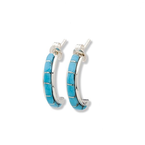Indianerschmuck zuni creolen - indianerschmuck,