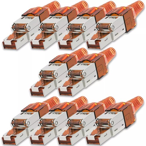 10x netzwerkstecker cat - 10x,