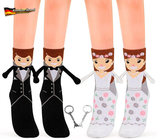Magnetische brautpaar socken - magnetische, brautpaar-socken